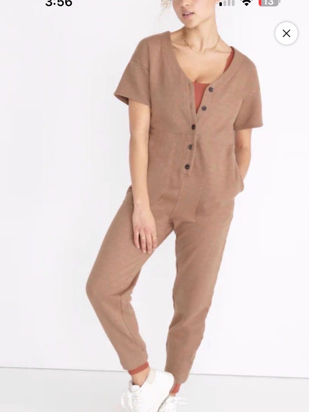 Madewell MWL Short Sleeve Coverall Jumpsuit NWOT Size Small